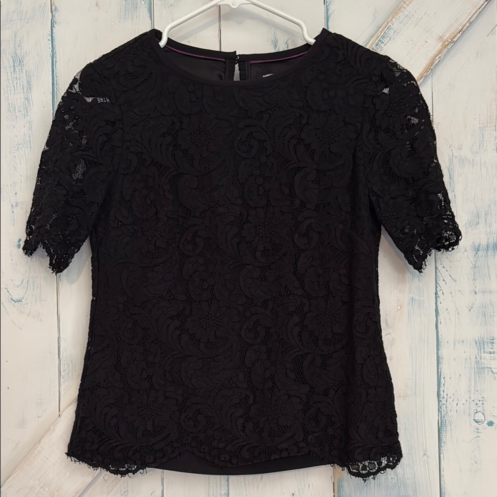 Ted Baker Black Lace Top
